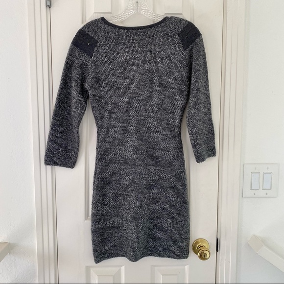 Maje Bodycon Thick Gray Sweater Dress EUC - Picture 2 of 7